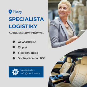 Specialista Logistiky Pro Automobilový Průmysl, Plazy – Až 45 000 Kč, 13. Plat