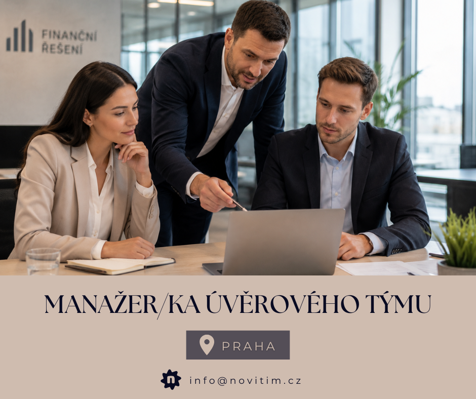 Manažer/ka úvěrového týmu – hypotéky, spotřebitelské úvěry, IČO